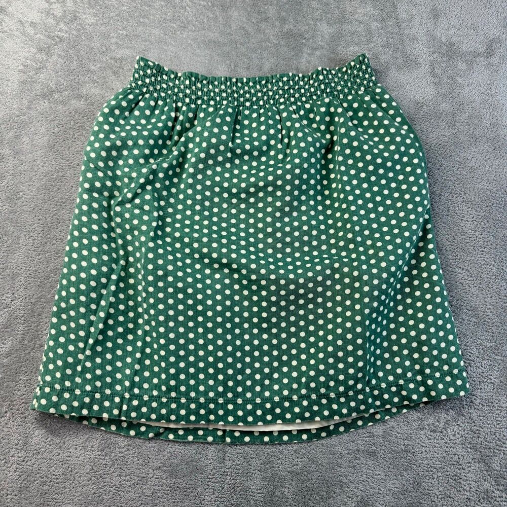 COMME TOI Skirt Women's Small Green Polka Dot Pockets Cottagecore Anthropologie